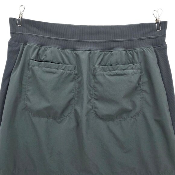 Athleta Womens 8 Skort Brooklyn Mid Rise 16" Skort Gray Activewear Pockets Lined - Picture 4 of 8